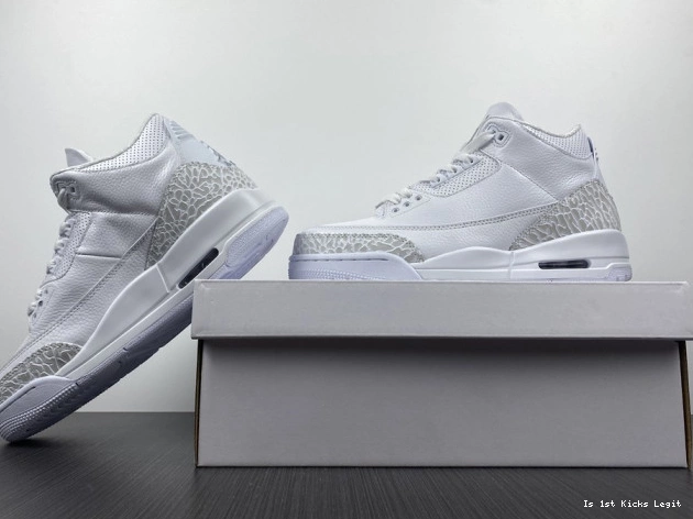 429487-111 'Triple Jordan PS White' Air Retro 3 0808